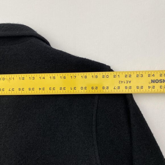 Bernardo Essentials Jacket Womens Medium Boiled Wool Button Front Pockets - Picture 9 of 11